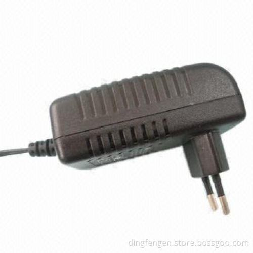 12V/2A 24W power adapter, EU type, EN60065 and 60950, UL and FCC approvals, for set top box and DVB